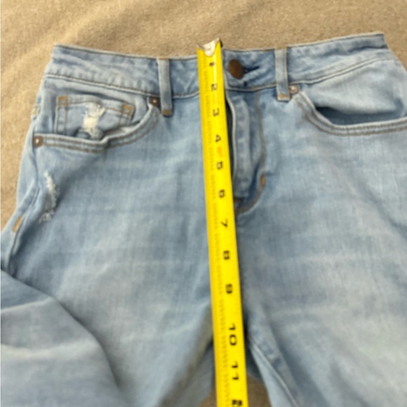 House Of Harlow 1960 High Distressed Denim Flare Jeans Rise Blue Light Wash 27 - Picture 8 of 10